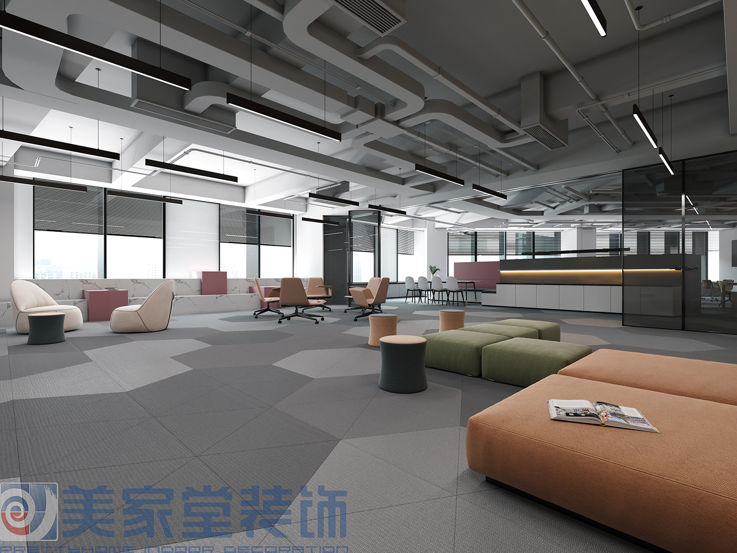 于2019年4月与北京中视华凯国际广告有限公司签订成都分公司办公区室内装修项目合同 厂房设计_BMG设计院美家堂装饰【官网】